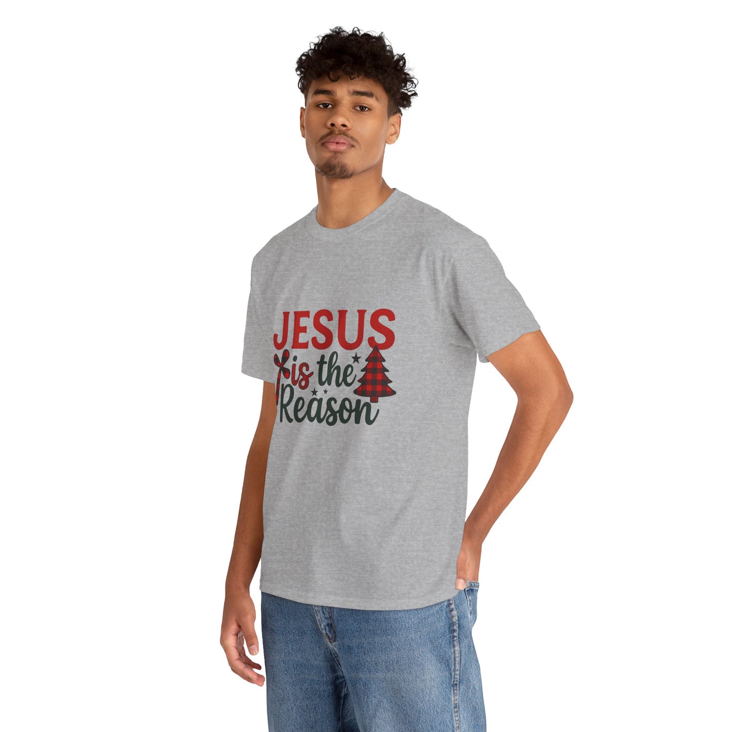 Jesus is the Reason Christmas Tee - Faith-Based Holiday Gift