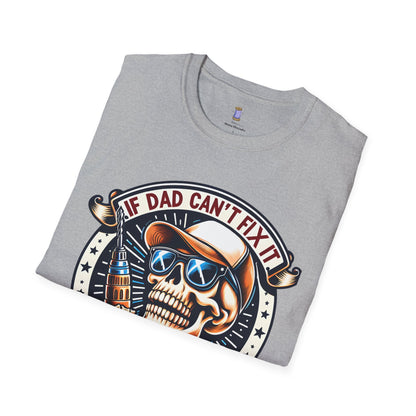 Cool Dad Skull T-Shirt | Funny Gift for Dads | Perfect for Birthdays, Father's Day, Casual Wear, Family Gatherings, Halloween