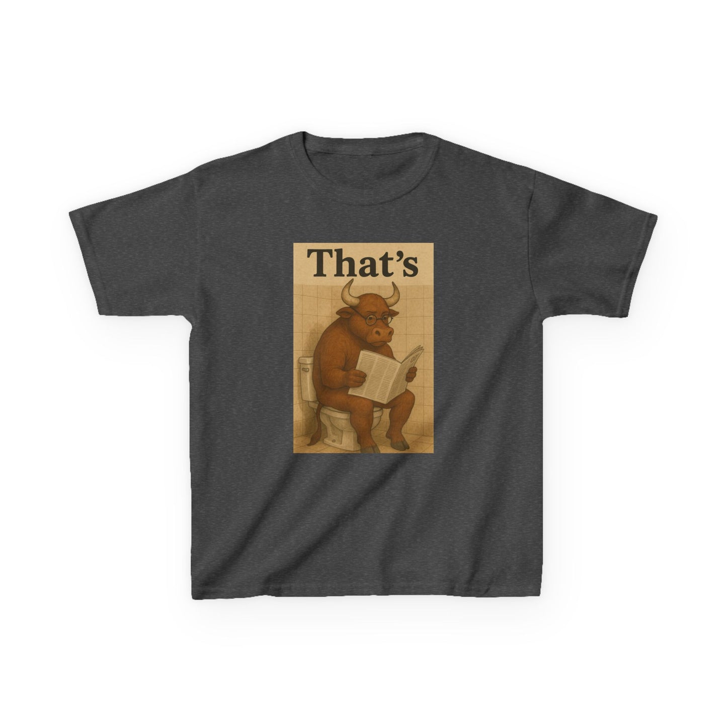 Bull Market Bathroom Break - Funny Kids Tee