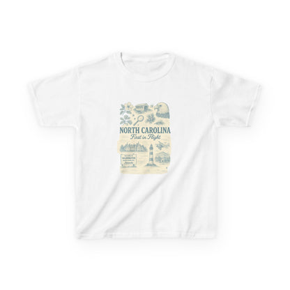 NC Vintage Travel Tee: First in Flight Kids Shirt