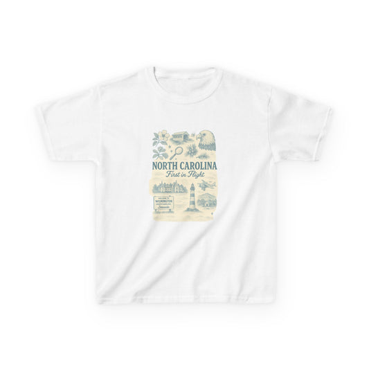 NC Vintage Travel Tee: First in Flight Kids Shirt