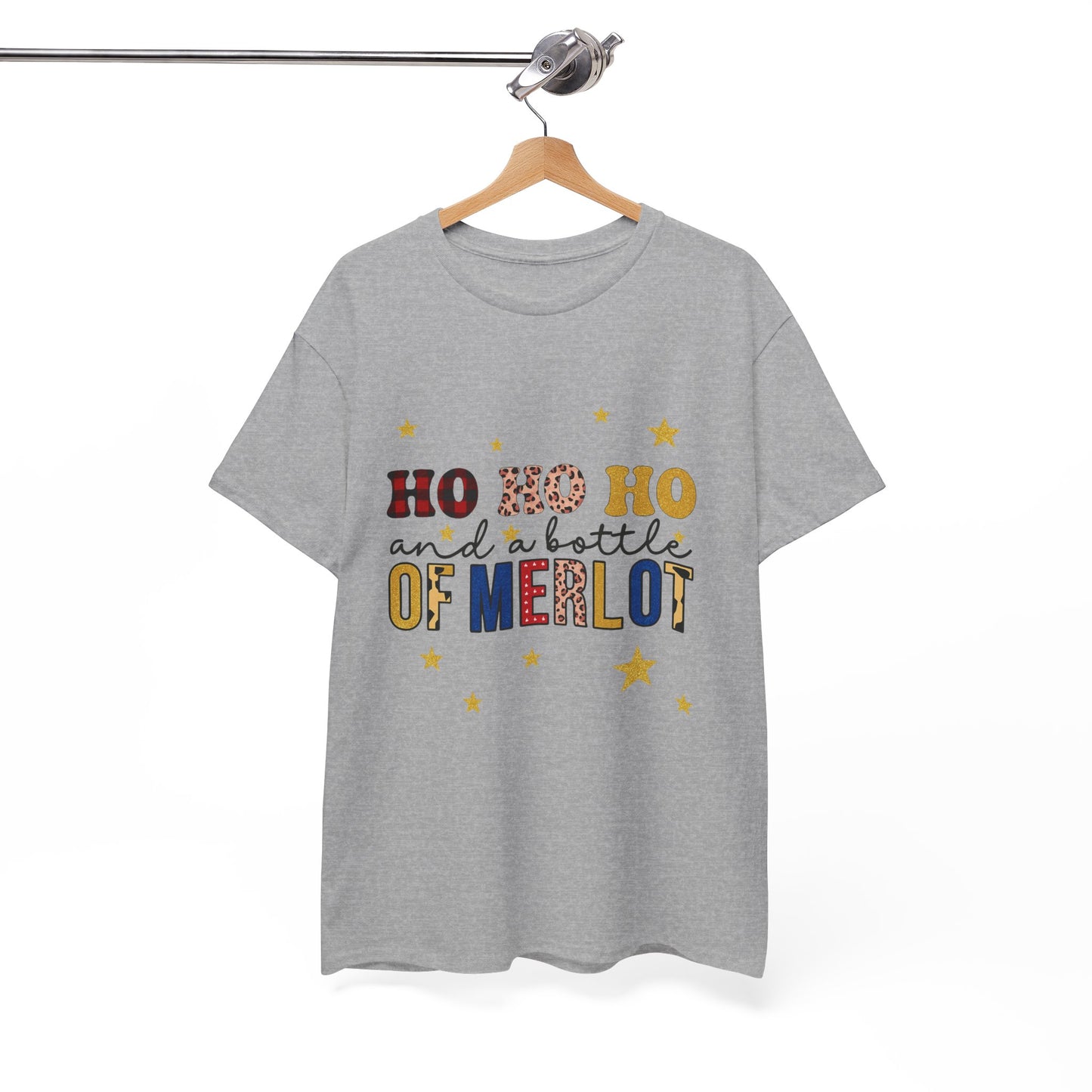 HO HO HO & Merlot Christmas Tee