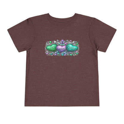 Toddler Tee Live Laugh Love Floral Design