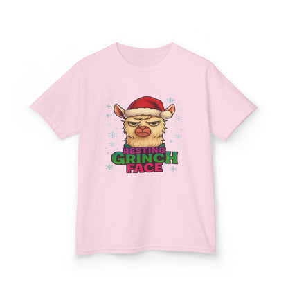 Grumpy Llama Christmas Tee - Resting Grinch Face