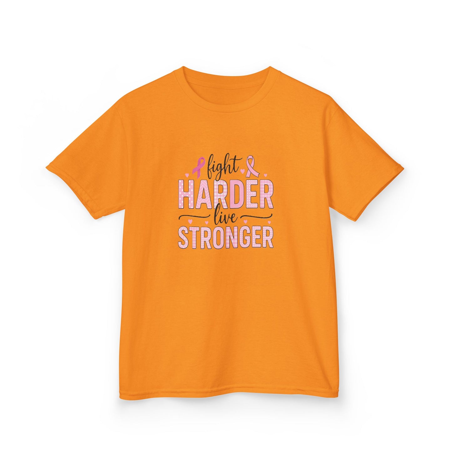 Fight HARDER Live STRONGER - Breast Cancer Awareness Tee