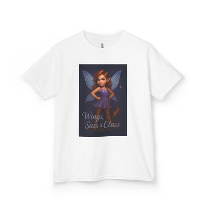 Whimsical Fairy Kids Tee, Magical Gift for Birthdays, Playdates, Dance Class, Cute Summer Shirt, Wings Sass & Class