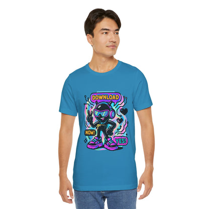 Download Now! Retro Gamer Alien T-Shirt — Neon Vaporwave Gaming Tee