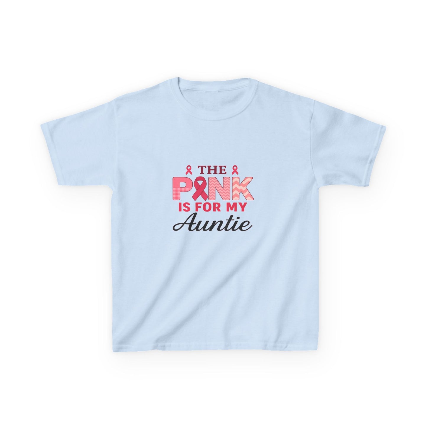 Pink Ribbon Auntie Dinosaur Christmas Tee