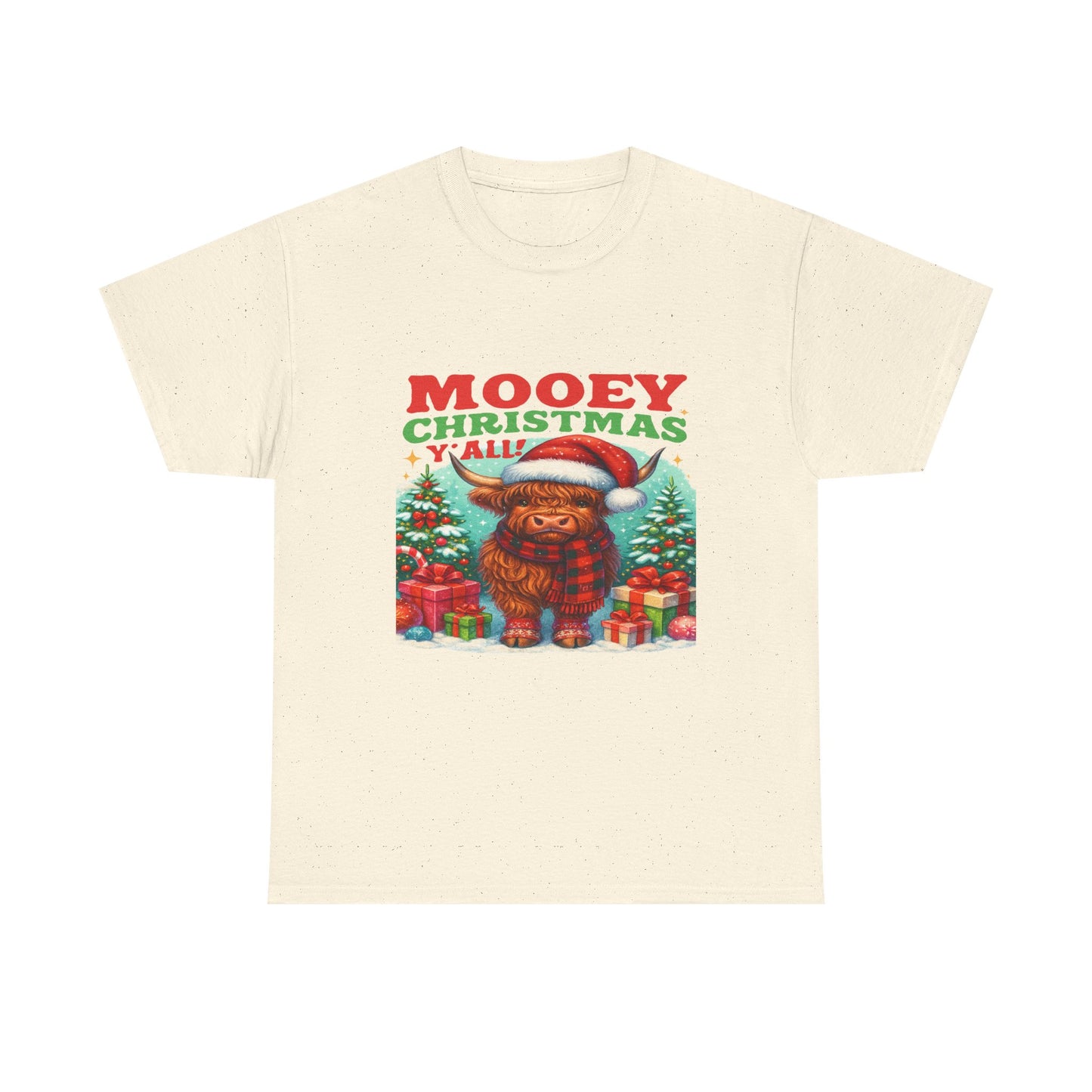 Christmas Highland Cow Tee
