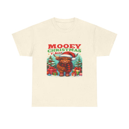 Christmas Highland Cow Tee