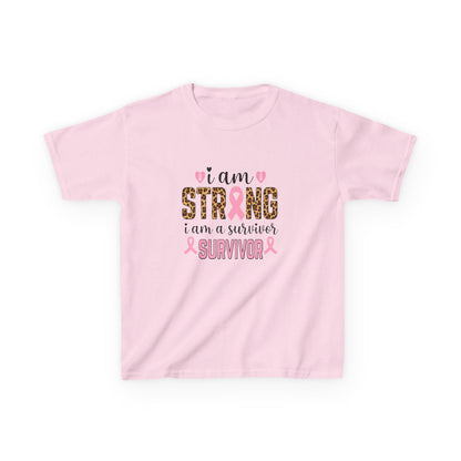 Breast Cancer Awareness Dinosaur Tee - I Am Strong Survivor