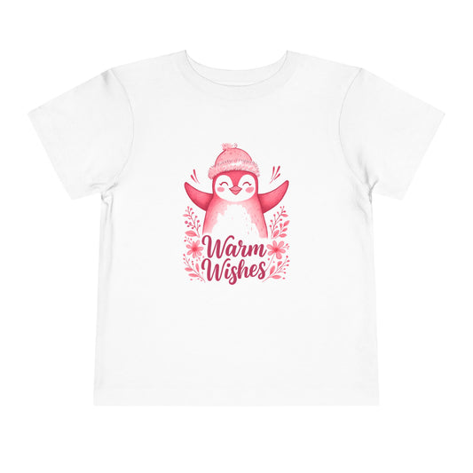 Warm Wishes Penguin Toddler Christmas Tee