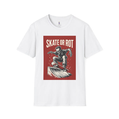 Skate or Rot Unisex T-Shirt, Cool Skateboarding Tee, Streetwear Graphic Shirt, Gift for Skaters, Casual Daily Wear