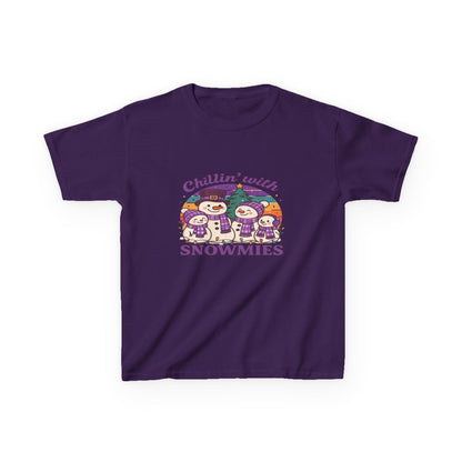 Chillin' with Snowmies Kids Christmas Tee