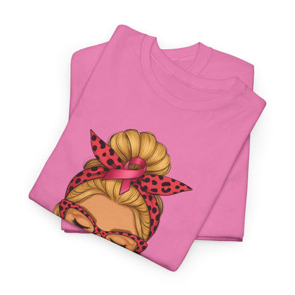 Camiseta de guerrera contra el cáncer de mama - Apoyo del lazo rosa