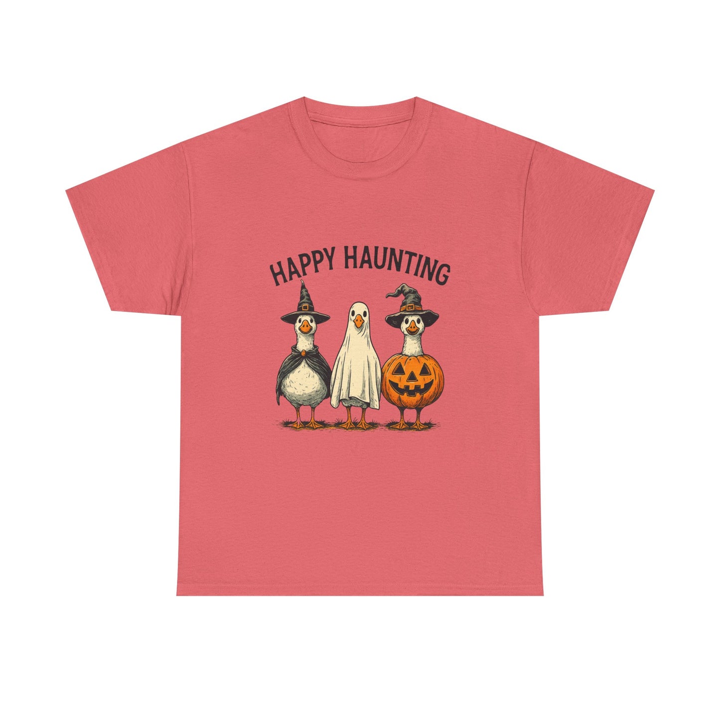 Happy Haunting Geese Halloween Tee
