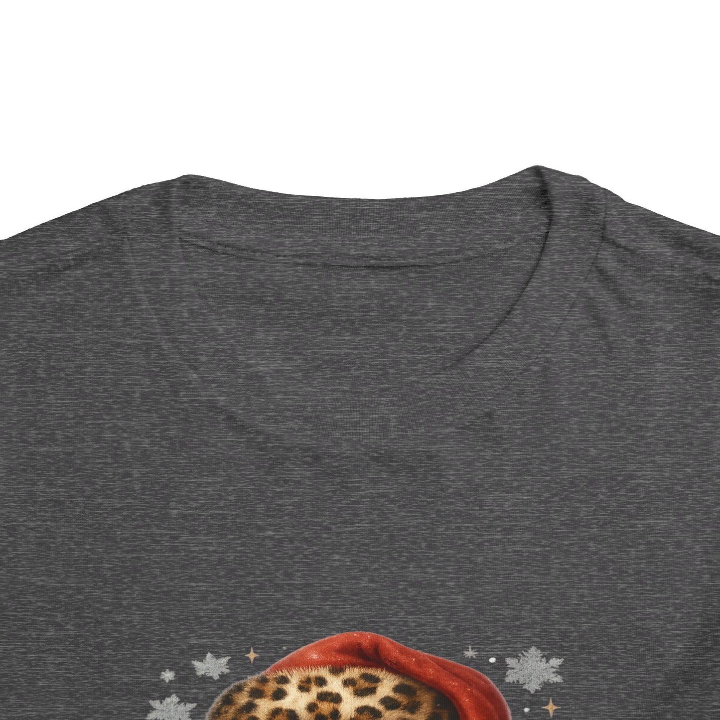 Believe Santa Leopard Print Toddler Christmas Tee