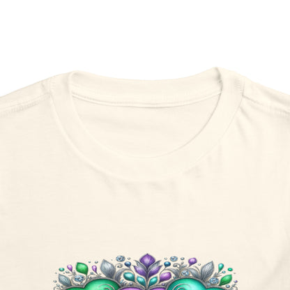 Toddler Tee Live Laugh Love Floral Design