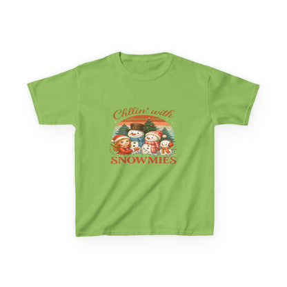 Chillin' with Snowmies Kids Christmas Tee