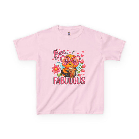 Bee Fabulous Kids Tee | Cute Kids T-Shirt, Birthday Gift, Summer Wear, Flower Lover Tee, Kids Fashion