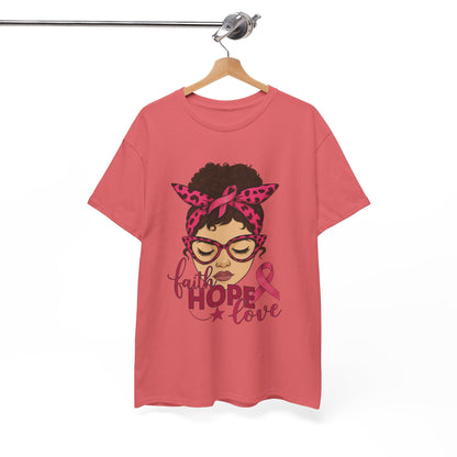 Hope, Faith, Love: Breast Cancer Awareness Tee