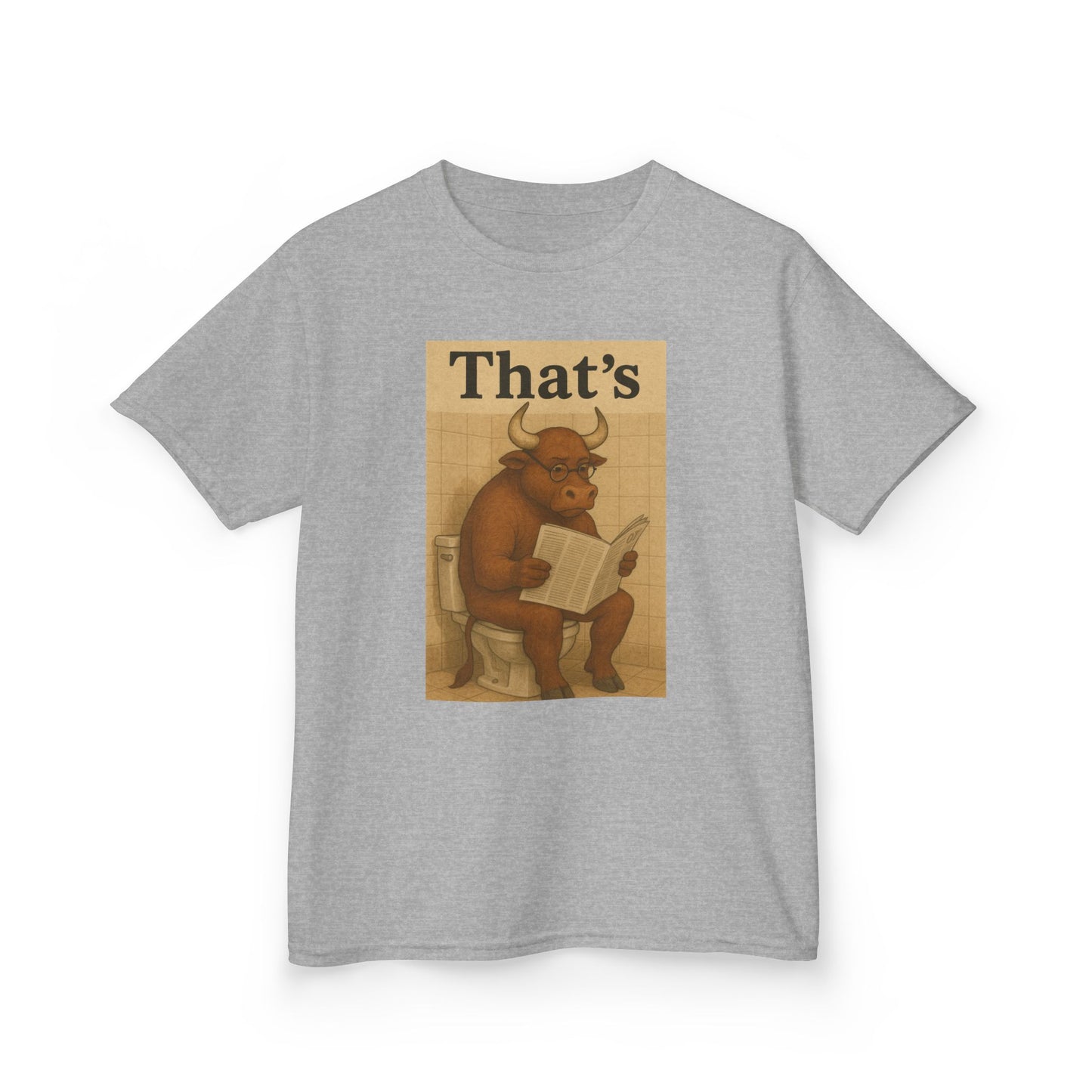 Bull Market Bathroom Break - Funny Kids Tee