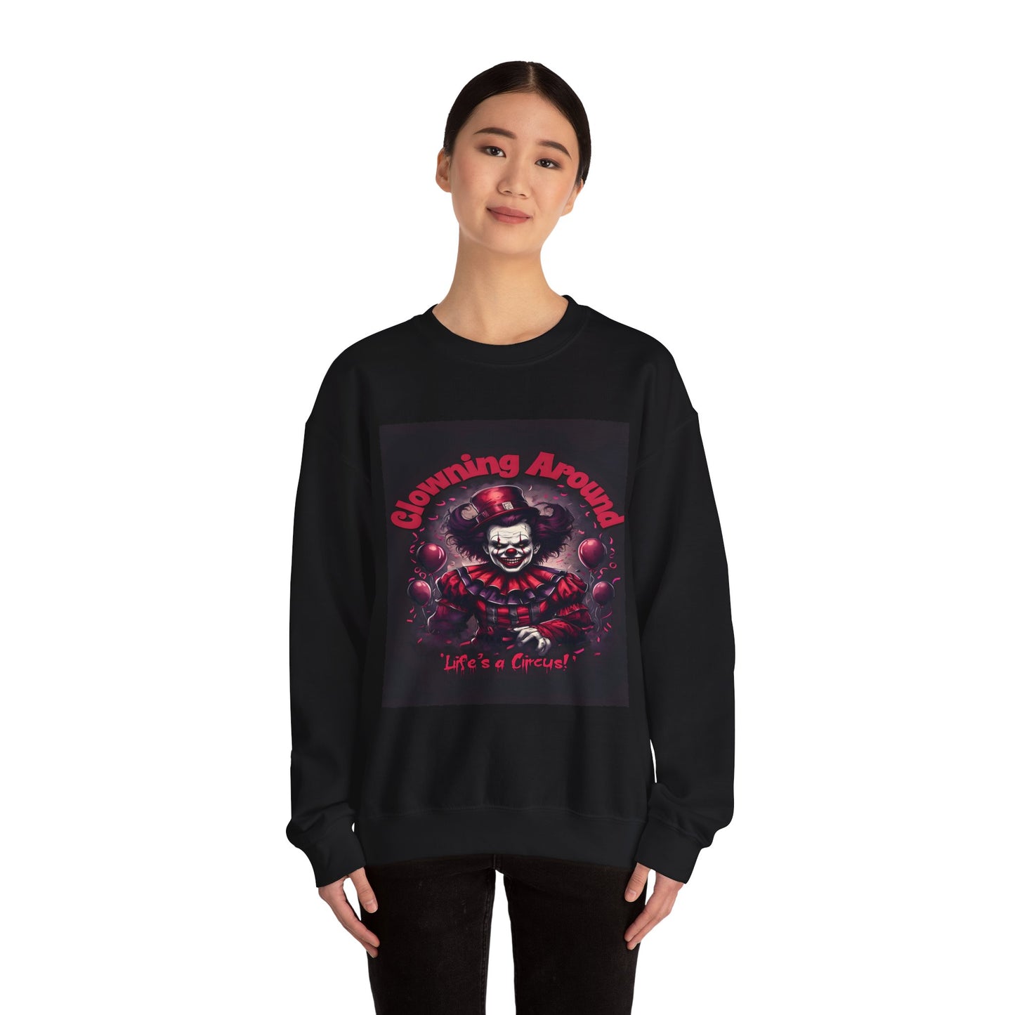 Creepy Clown Halloween Sweatshirt - Gothic Horror