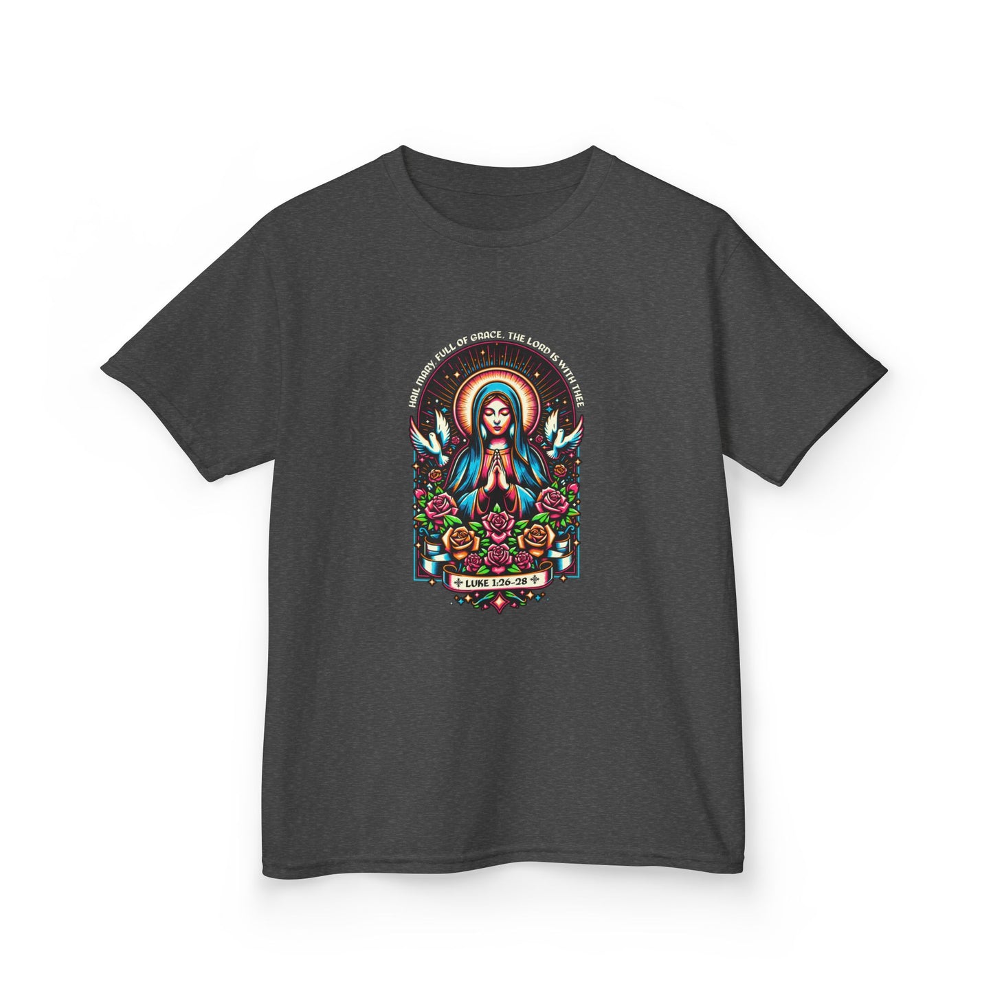 Virgin Mary Graphic Tee - Christmas Kids Shirt