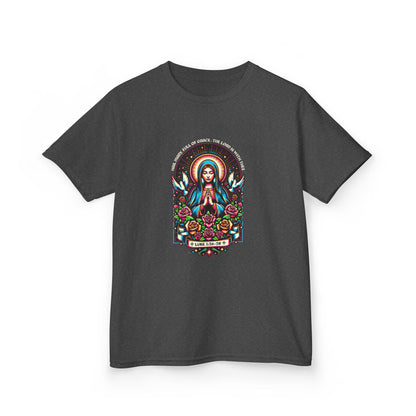 Virgin Mary Graphic Tee - Christmas Kids Shirt