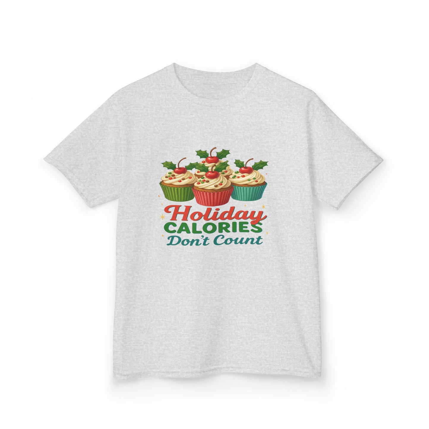 Holiday Calories Don't Count Dino Cupcake Tee