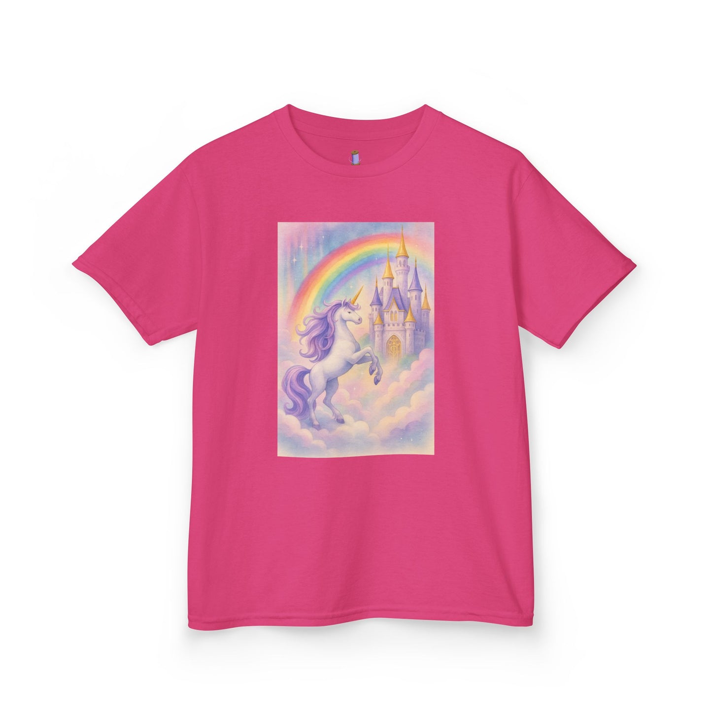 Whimsical Unicorn Kids Tee, Rainbow Fantasy Shirt, Playful Cotton Top, Birthday Gift, Magical Kids Apparel