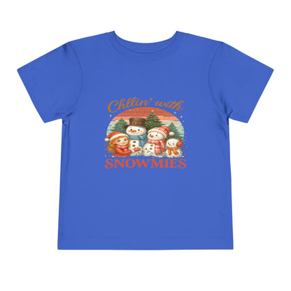Chillin' With Snowmies Toddler Christmas Tee