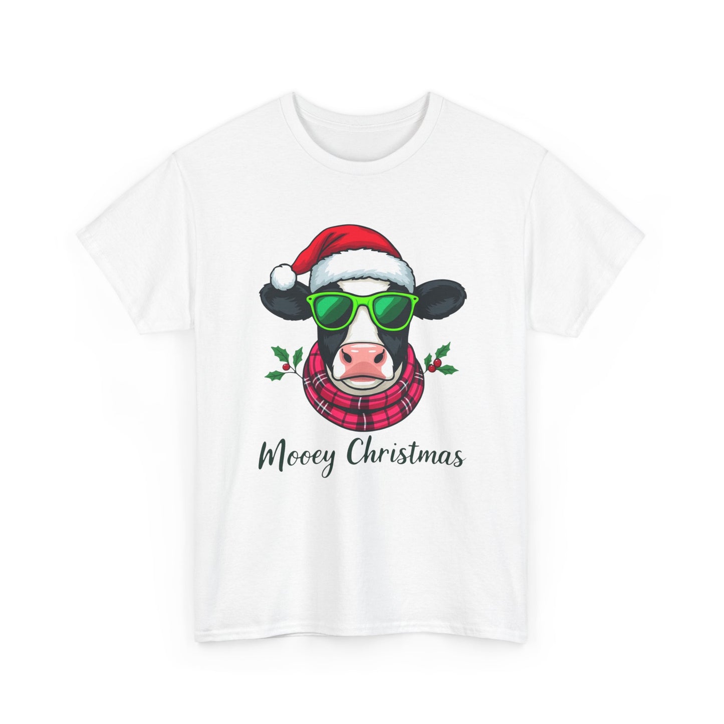 Moovey Christmas Cow Tee - Festive Holiday Cheer