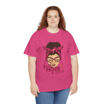 Hope, Faith, Love: Breast Cancer Awareness Tee