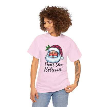Santa Believin' Pink Holiday Tee