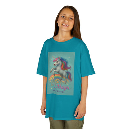 Unicorn Magic Kids Tee - Believe in Magic, Kids T-Shirt, Unicorn Shirt, Birthday Gift, Playtime Apparel