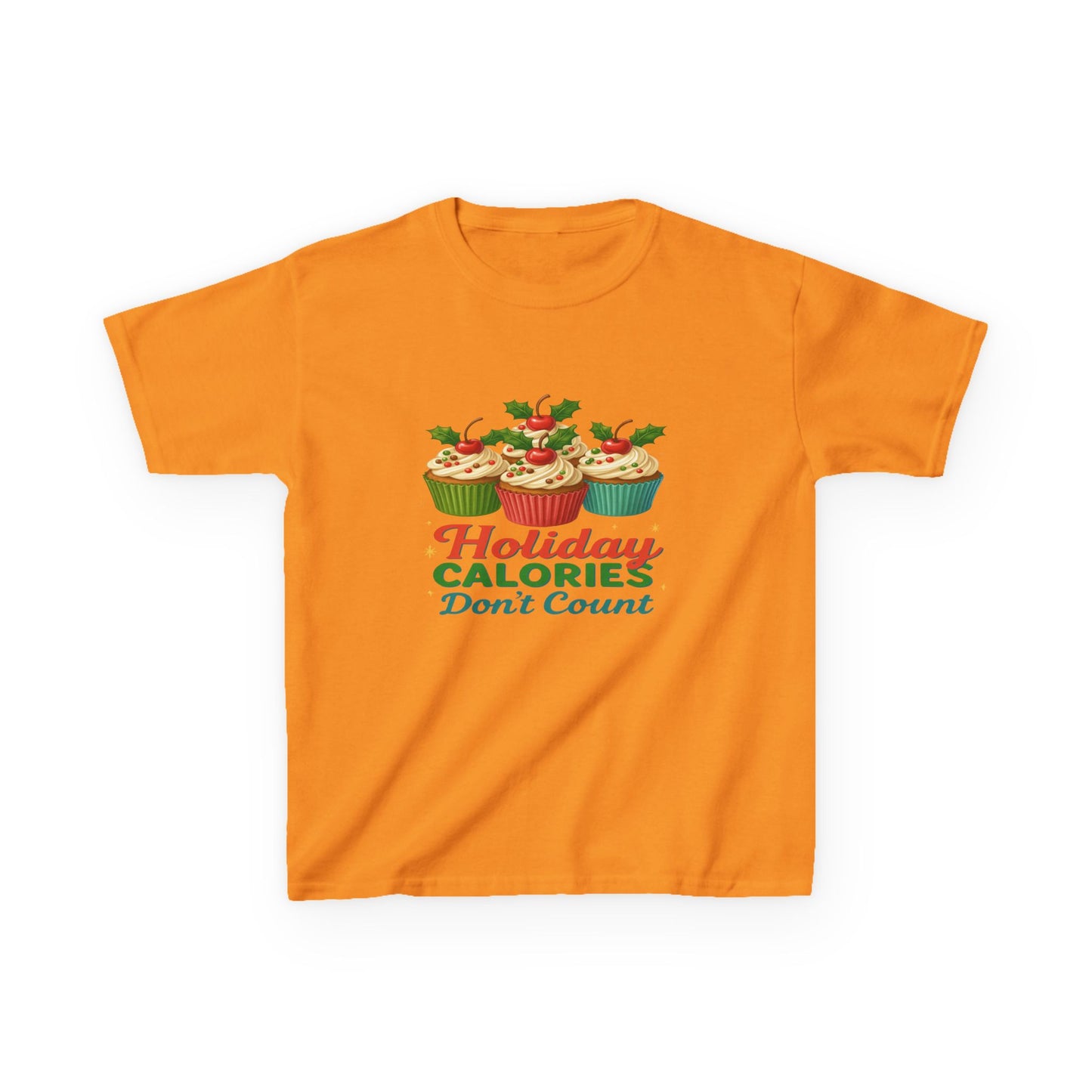 Holiday Calories Don't Count Dino Cupcake Tee