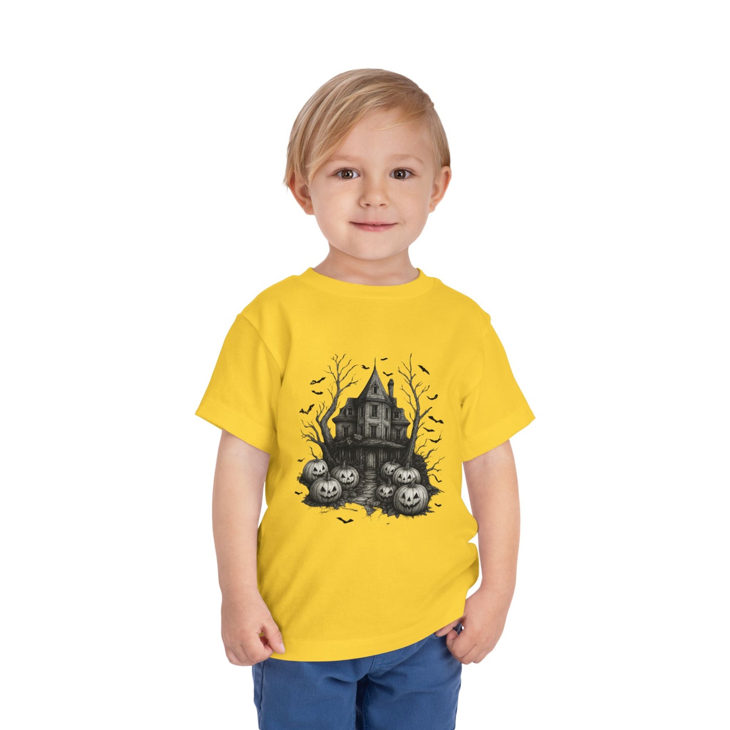 Spooky Halloween House Toddler Christmas Tee