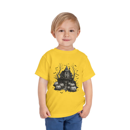 Spooky Halloween House Toddler Christmas Tee