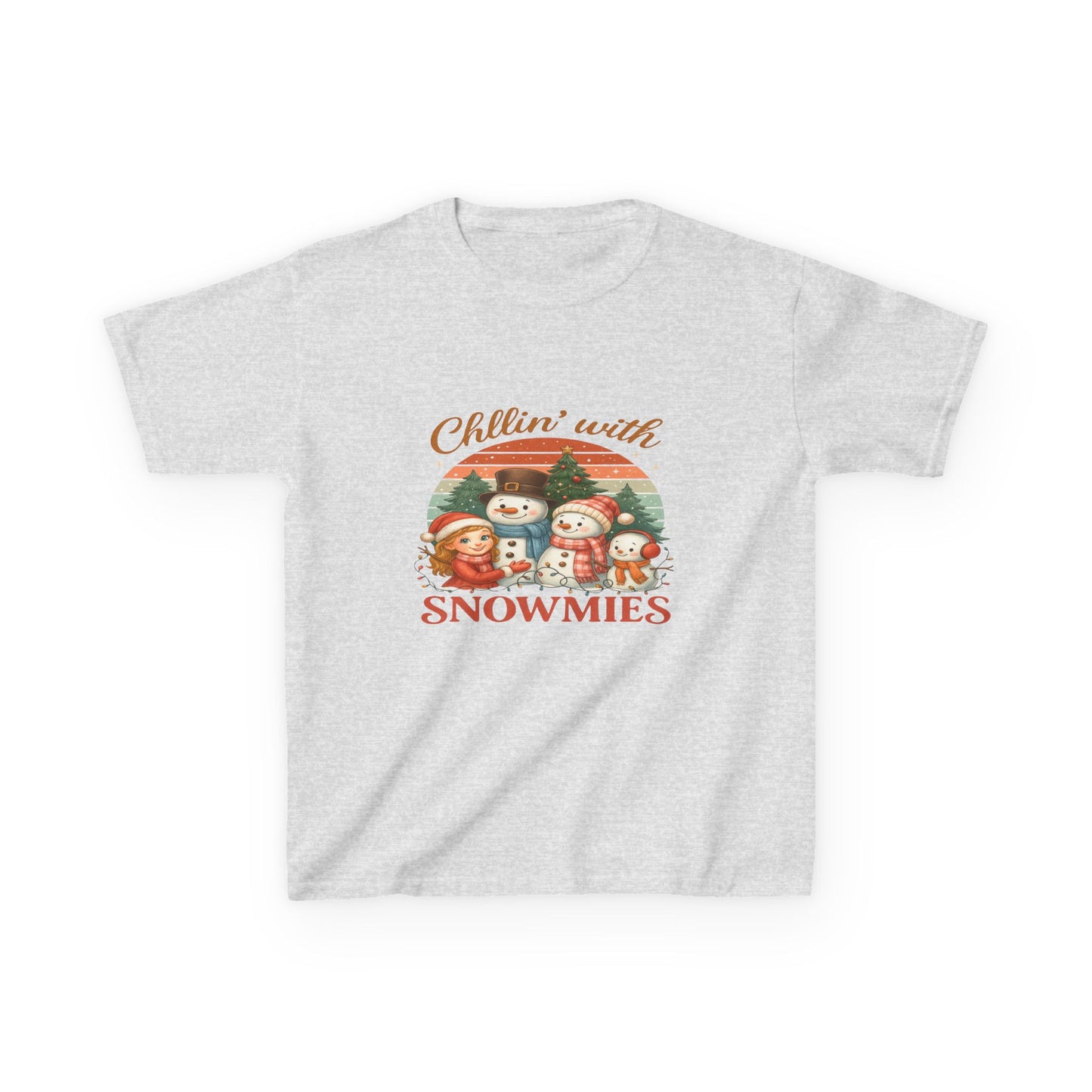 Chillin' with Snowmies Kids Christmas Tee