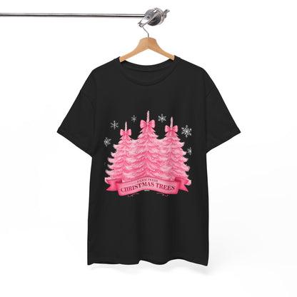 Farm Fresh Pink Christmas Tree Tee