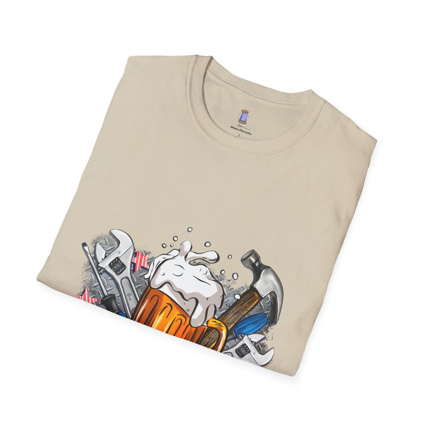 Dad Life Graphic T-Shirt, Unisex Softstyle Tee, Father's Day Gift, Beer Lover Apparel, Casual Weekend Wear, Gifts for Dad