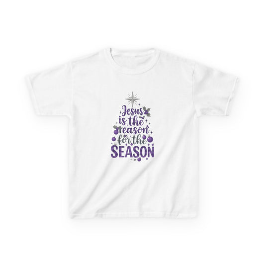 Jesus is the Reason Dino Christmas Tee - Kids Holiday