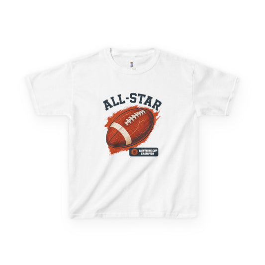 All-Star Kids Football Tee, Sports Apparel, Boys Football Shirt, Kids Casual Wear, Back To School Shirt, Birthday Gift