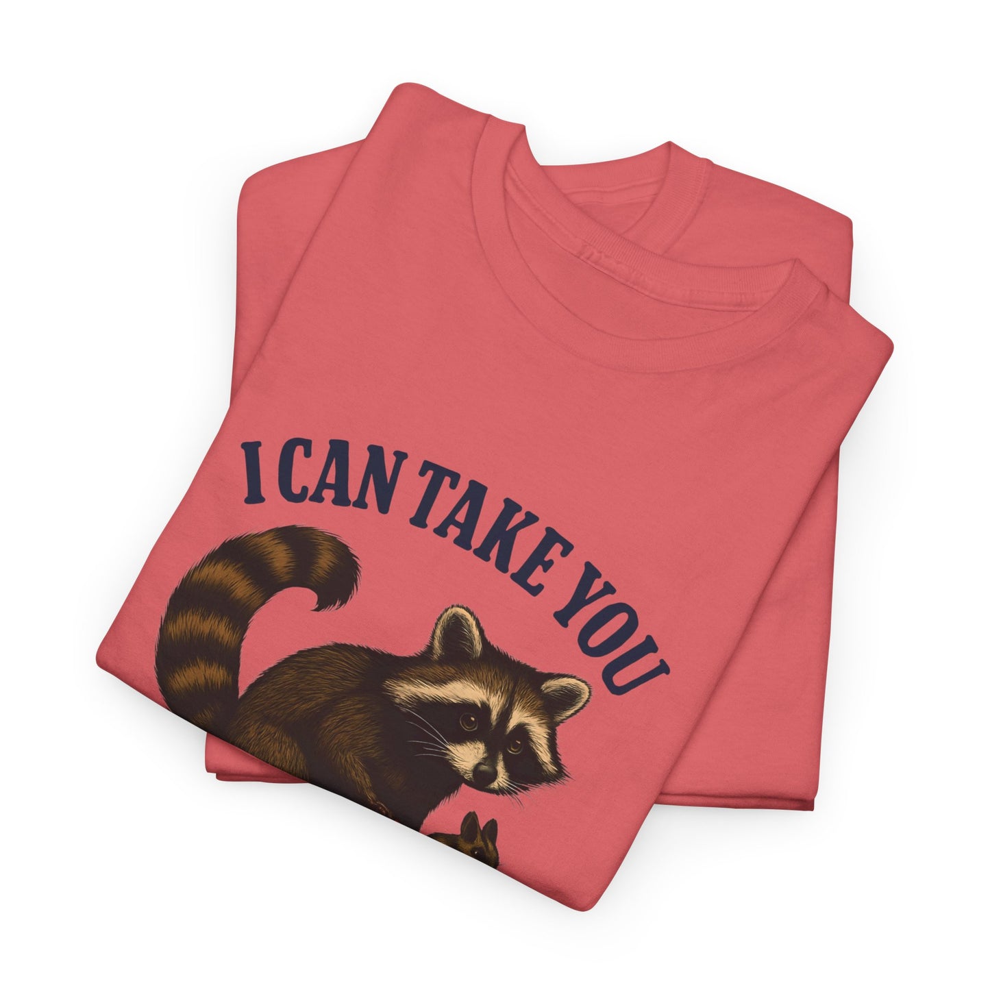 Cotton Tee Vintage Raccoon Bicycle Graphic Shirt