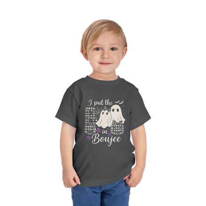 Boujee Halloween Toddler Tee: I Put the B in Boujee
