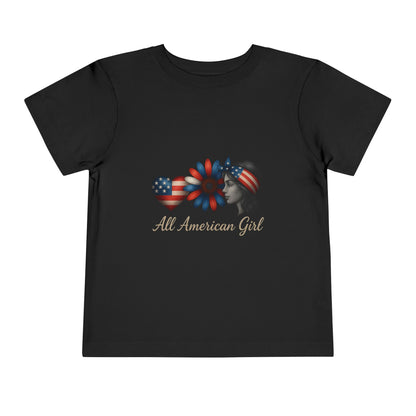 All American Girl Heart & Flower Tee
