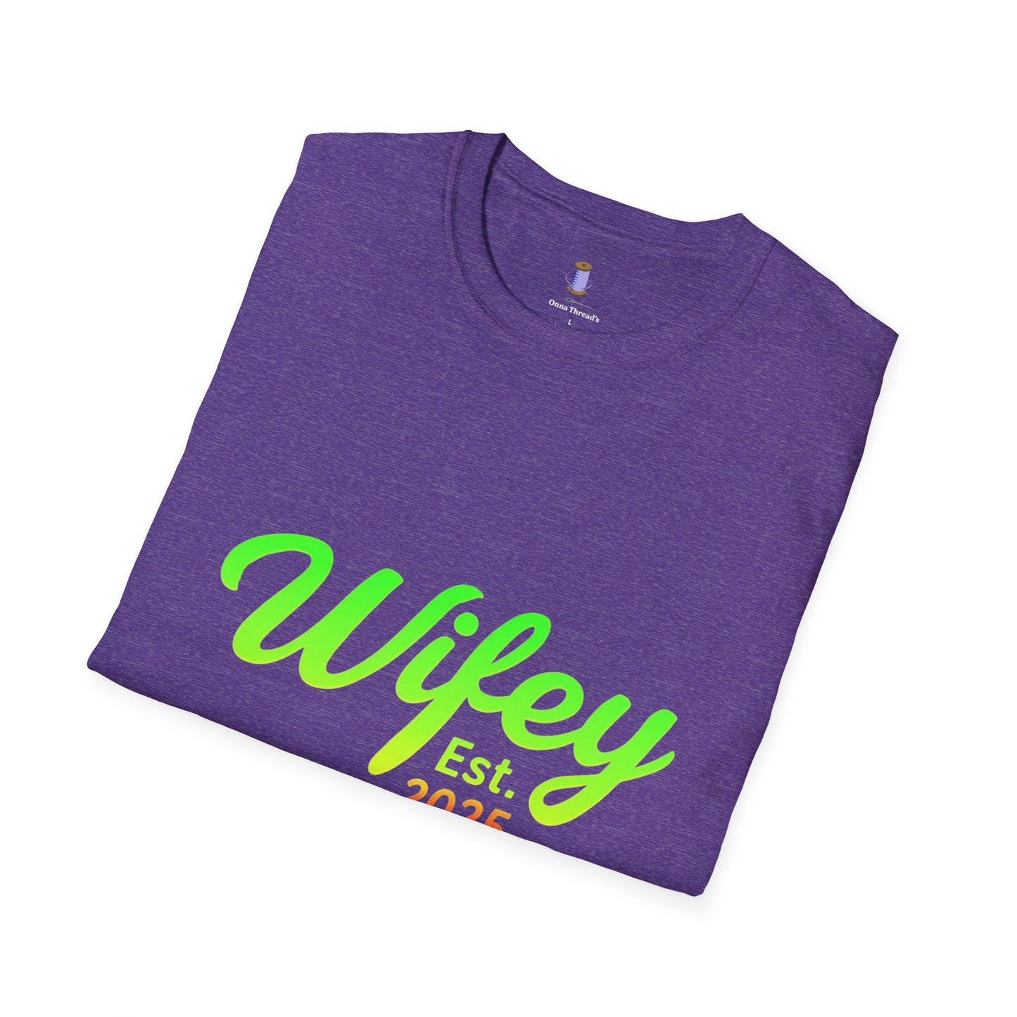 Wifey Est. 2025 T-Shirt, Bridal Shower Gift, Newlywed Apparel, Wedding Favor, Engagement Celebration Tee, Cute Couple Top
