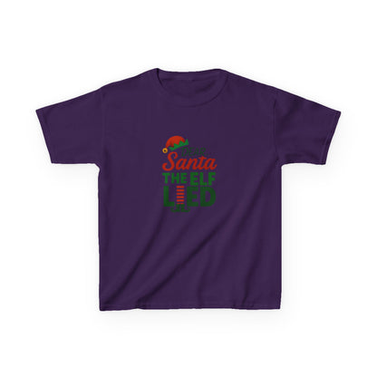 Dear Santa, The Elf Lied! Kids' Christmas Tee