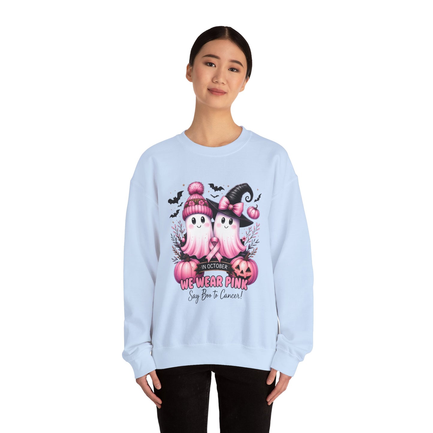 Boo-tiful Breast Cancer Awareness Halloween Crewneck